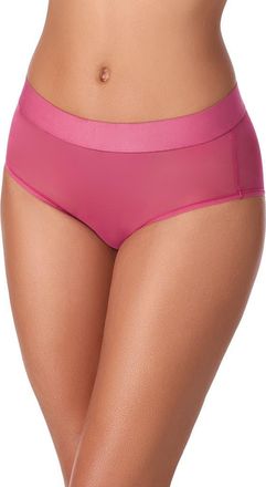 DKNY Sheer Mesh Briefs in Darkrose at Nordstrom, Size X-Large