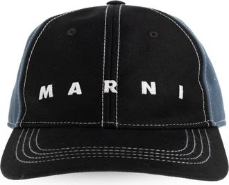 Marni Baseball Cap - Heren - Petten - Blauw - L - Katoen - Accessoires