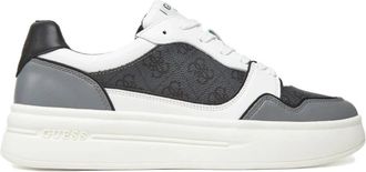 Guess Grijze Sneakers Platform PU Leren Schoenen - Heren - Sneakers - Grijs - 40 EU - Leer - Schoenen