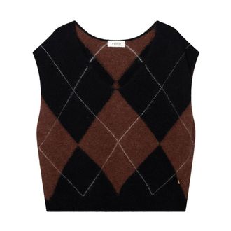 Aaiko Emmy Jacquard Wp340 - Dames - Truien - Bruin - Maat: XS Wol
