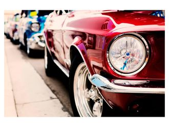 Schubiger M&ouml;bel Digitaldruck auf Acrylglas Rotes Auto