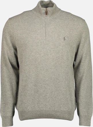 Ralph Lauren Mens Merino Wool Quarter Zip Jumper - Navy - Size: 38