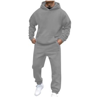 Generic Buy British Day Deals Cocila Hoodies Tracksuit Sweatsuits For Mens 2 Hooded Sweatshirts And Sweatpant Set Jogger Sweatsuits Man Formal Jacket MenS Hoo