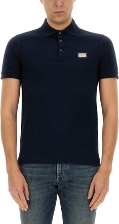 Dolce & Gabbana Polo With Logo-Uomo