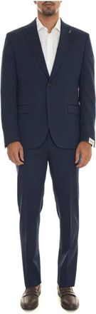 Paoloni Stijlvolle Herenpak - Heren - Business pakken - Blauw - XL - Kostuums