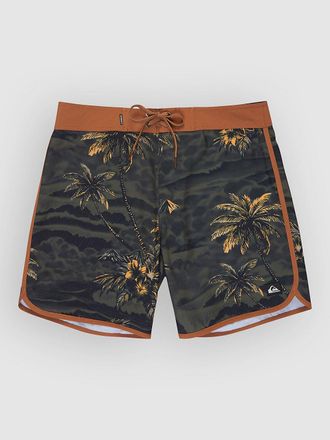 Quiksilver Surfsilk Scallop 18 Boardshorts zwart