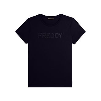 Freddy T-shirt manica corta con logo FREDDY in strass