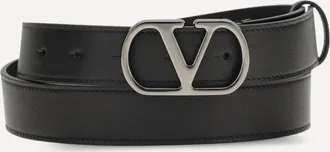 Valentino Garavani Vlogo Signature leather Belt Male 110