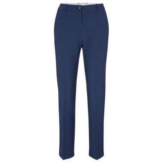 HUGO BOSS Damesbroek Boss Tasewa in Blauw