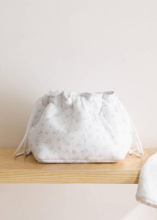 Mango Organizzatore per bambini in cotone con fiori bianco - Home - Taglia unica - MANGO HOME