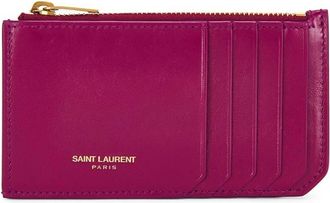 Saint Laurent Paris Shiny Leather Card Case