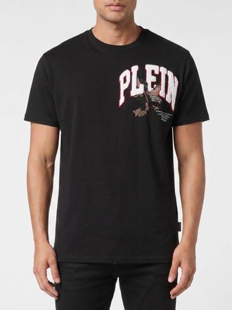 Philipp Plein T-shirt in cotone con logo ricamato