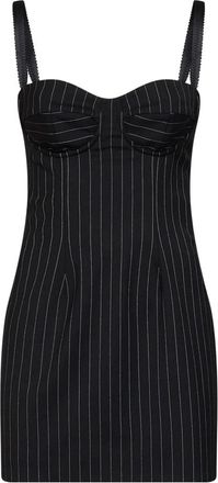 Dolce & Gabbana Jurken - Dames - Korte kleedjes - Zwart - M - Wol - Kleedjes