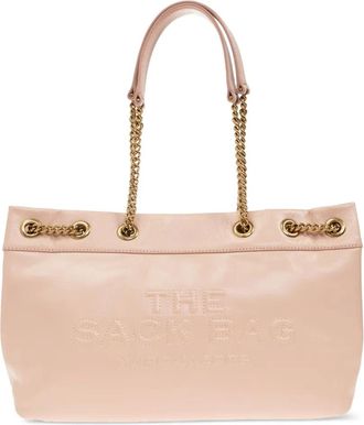 Marc Jacobs Borsa tote The Sac con catena e logo goffrato - Rosa