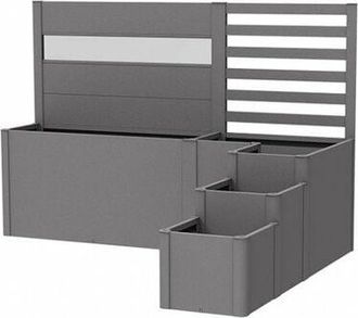 BIOHORT Jardinera Metalica Davinci Version 2 Color Gris Oscuro Metalico