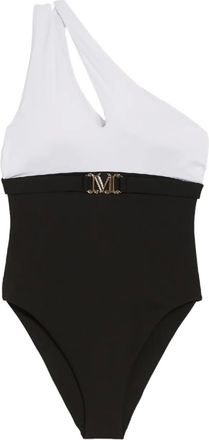 Max Mara Carlotta asymmetrisch badpak - Zwart