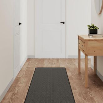 vidaXL Carpet Runner Sisal Look Anthracite 50x250 cm vidaXL