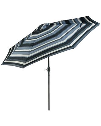 Sunnydaze 9 Aluminum Outdoor Patio Umbrella W/Push Button Tilt