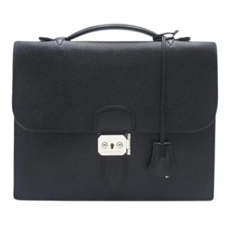 Herm&egrave;s Pre-owned Sac a Depeches - Dames - Pre-owned - Zwart - Maat: ONE Size Zijde