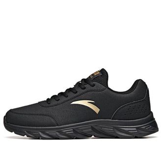 Anta Running Series Sneakers Leather Black Gold 91835529-9