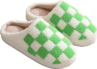 Generic Womens Mens Fuzzy Slipper Interesting Printed Patterns Home Shoes Memory Foam Cozy Plush Couple Indoor Household Slippers(A4,UK 9.5)