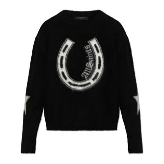 AllSaints Round-neck Knitwear, female, Black, Size: XS Kismet Sweater