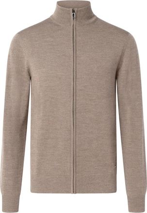 Joop Davis Cardigan - Heren - Vesten - Bruin - L - Wol - Truien & Vesten