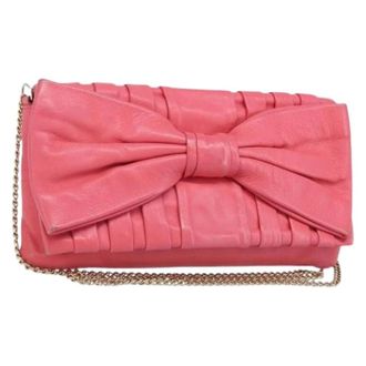 Valentino Pre-owned Vintage Schoudertas - Dames - Pre-owned - Roze - Maat: ONE Size Leer