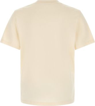 Moncler Logo-Embroidered Cotton T-Shirt - Ivory