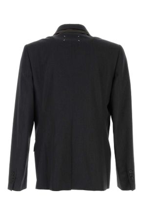 Maison Margiela Darkgreymelange Giacche E Gilet Jacket