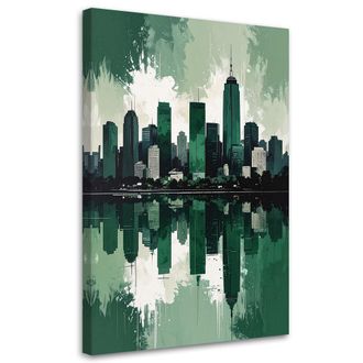 Feeby Impresi&oacute;n De Imagen, Edificios Modernos De La Ciudad Verde, 80x120