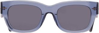 Calvin Klein Blue Rectangular Mens Sunglasses CK23509S 438 51