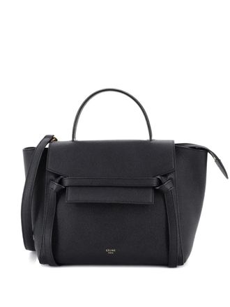 Celine Belt Bag Textured Leather Micro satchel - Black