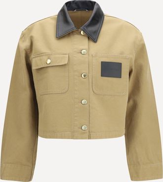 Balenciaga Giacca crop in cotone pesante Woman 36