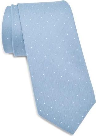 ConStruct Dot Print Cotton Tie in Hydrangea at Nordstrom Rack
