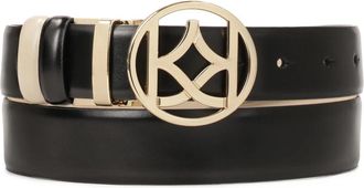 Kazar Dubbelzijdige leren band - Dames - Riemen - Zwart - 90 CM - Leer - Accessoires