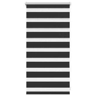 Berkfield Home Zebra Blind 40 x 100 cm Black