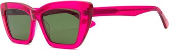 SmartBuy Collection Cat Eye Full Rim Plastic Mens Sunglasses Pink Size Standard - Free Lenses - SmartBuy Collection