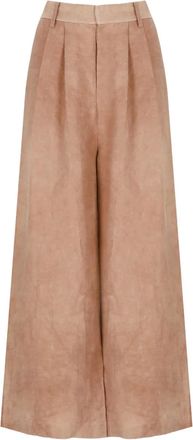 Uma Wang pleated-front trousers - Brown