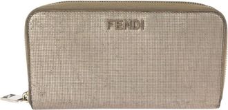 Fendi Salmon Pink Leather Long Wallet (Bi-Fold) (Pre-Owned)
