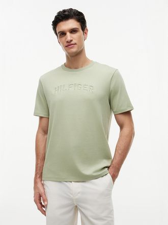 Tommy Hilfiger Mens Embroidered Arch Logo T-Shirt - Earth Sage - XS