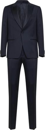 Lardini Soiree Smoking - Heren - Business pakken - Blauw - 3XL - Wol - Kostuums