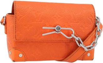 Louis Vuitton Pre-owned Canvas Cross Body Bag - Dames - Vintage Schoudertas - Oranje - ONE Size - Vintage