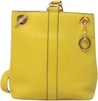 Celine Pre-owned Bucket Bags, female, Yellow, Size: ONE SIZE Pre-owned Vintage Bucket Bag