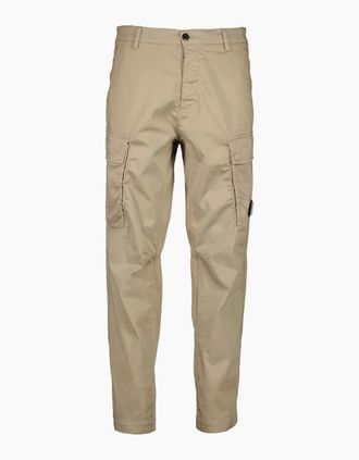 C.P. Company Mens Satin Stretch Lens Cargo Pants - Tan - Size: 32