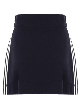 Autry Logo-Detail Viscose-Nylon Miniskirt - Blue