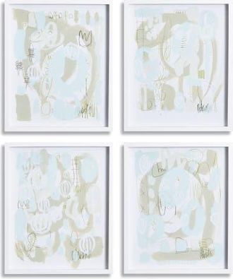 Napa Home & Garden Bacchus Prints Set of 4 in Blue at Nordstrom, Size Medium