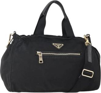Prada Pre-owned Vintage Nylon Handtas - Dames - Vintage Handtas - Zwart - ONE Size - Nylon - Vintage