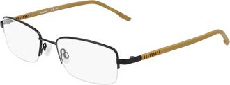 Flexon Demo Rectangular Mens Eyeglasses FLEXON H6079 004 55