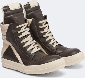 Rick Owens Geobasket leather sneakers